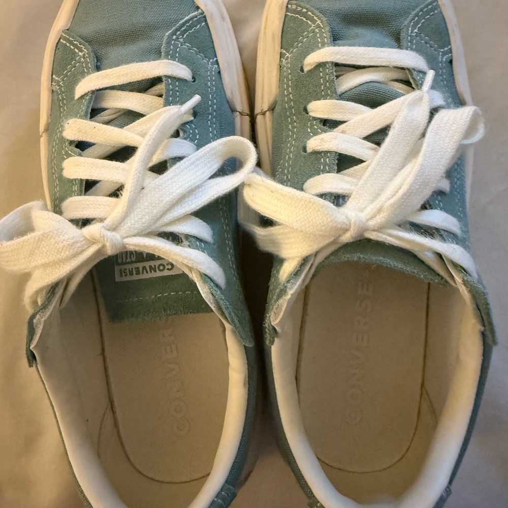 Converse Women's Sneakers in Light Blue and White